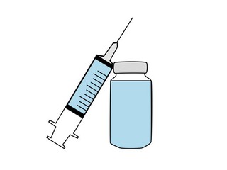 Ilustration av vaccinspruta