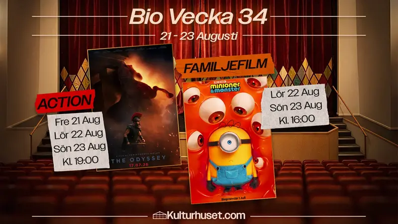 Affisch med bioposters
